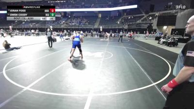 Cons. Round 2 - Owen Coody, Rapid City Stevens vs Joran Foss, Aberdeen Central
