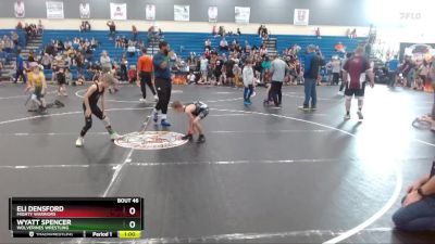 58 lbs Round 3 - Eli Densford, Mighty Warriors vs Wyatt Spencer, Wolverines Wrestling