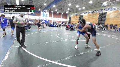 144 lbs Cons. Round 4 - Gabe Santo, Rancho Bernardo vs Nathan Gonzales, Redwood
