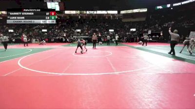 85 lbs Champ. Round 2 - Barrett Sterner, GFF3 vs Luke Bame, ELM3