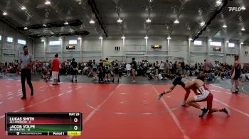 120 lbs Round 3 (6 Team) - Lukas Smith, All American vs Jacob Volpe, 84 Athletes