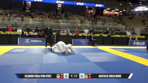 Agatha De Souza Nigro vs Belmaris Paola Pena Perez 2025 Pan Jiu Jitsu IBJJF Championship