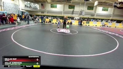 55 lbs Quarterfinal - Delilah Ray, Miller vs Hallie Sorenson, Stanley Wrestling Club