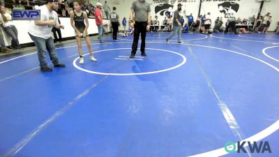 76 lbs Consi Of 8 #2 - Blaze Harbaugh, Black Fox Wrestling Club vs Rocket McGirt, Salina Wrestling Club