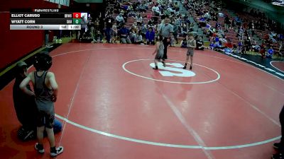 50-52 lbs Round 3 - Elliot Caruso, Roughhouse vs Wyatt Corn, Southmoreland