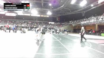 215 lbs Quarterfinal - Matthew Hinkle, Cascade vs Caden Brooks, Mead