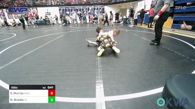 55 lbs Consi Of 4 - Samuel Murray, Marlow Outlaws vs Noah Brooks, Duncan Demons