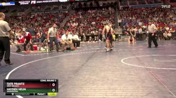 1A-190 lbs Cons. Round 2 - Tate Frantz, West Branch vs Hayden Heun, Underwood