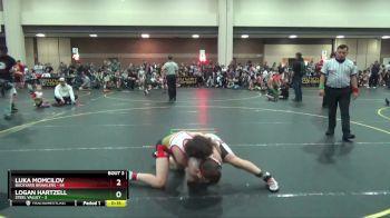 101 lbs Round 2 (4 Team) - Logan Hartzell, Steel Valley vs Luka Momcilov, Backyard Brawlers