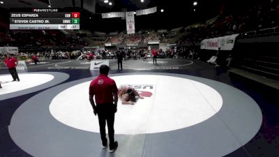 92 lbs 3rd Place Match - Zeus Esparza, Chabot Gladiator Wrestling vs Steven Castro Jr., Swamp Monsters Wrestling Club