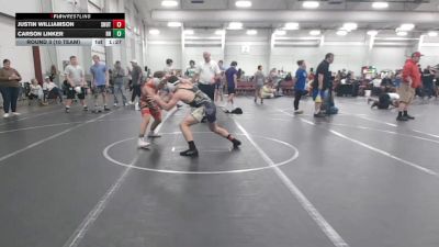 132 lbs Round 3 (10 Team) - Justin Williamson, Team Shutt vs Carson Linker, Rocket Rams