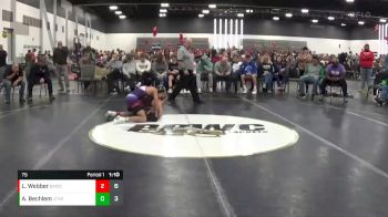 75 lbs 2nd Wrestleback (8 Team) - AJ Bechlem, Junior Terps Xtreme (MY) vs Loc Webber, Beast Mode
