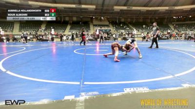 75 lbs Consolation - Aubriella Hollandsworth, Hobbs Elite vs Nour Almohri, Michigan Revolution
