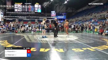 106 lbs Rnd Of 32 - Jenavi Alejandro, Nevada vs Hannah Petersen, Washington