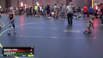 61 lbs Quarterfinals (8 Team) - Brittney Turdo, Operators vs Karson Smith, Untouchables