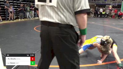 65 lbs Round Of 32 - Noah Shultz, Armstrong vs James Sowa, North Allegheny