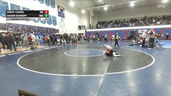 106 lbs Cons. Round 2 - Grady Caudill, Priest River vs Colter Schoepp, Timberlake