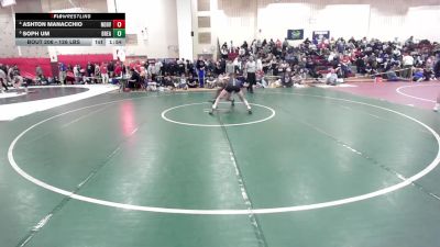 126 lbs Quarterfinal - Ashton Manacchio, North Haven vs Soph Um, Bristol Eastern