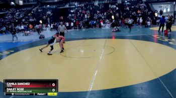 104-113 lbs Champ. Round 1 - Dailey Rose, St. Francis Wrestling Club vs Camila Sanchez, Yuma