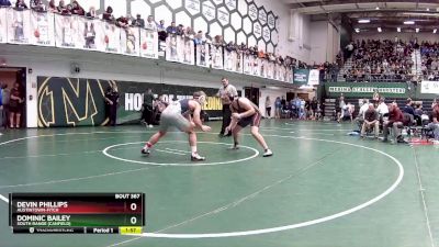 190 lbs Champ. Round 2 - Devin Phillips, Austintown-Fitch vs Dominic Bailey, South Range (canfield)