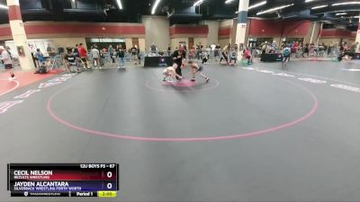 67 lbs Round 4 - Cecil Nelson, ReZults Wrestling vs Jayden Alcantara, Silverback Wrestling Forth Worth