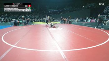3A Boys 132 lbs Quarterfinal - Rangle Marquess, Pleasant Hill Boys vs Cameron Ireland, Banks Boys