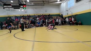 150 lbs Champ. Round 2 - Aden Patrizi, Mohawk vs Kaden Tindall, Brighton
