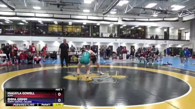 138 lbs Quarterfinal - Emma Grimm, North Central College vs MaKayla Gowell, Alma