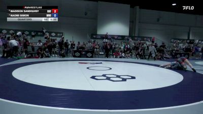 76 kg Quarters - Madison Sandquist, Rise RTC vs Naomi Simon, Iowa Women's Wrestling Club/ Titan Mercury Wrestling Club