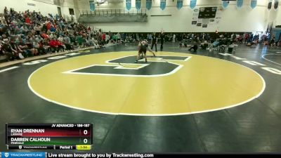 186-187 lbs Round 1 - Darren Calhoun, Pinedale vs Ryan Drennan, Laramie