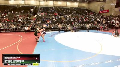 147 lbs Champ. Round 2 - Kayden Barlow, Tooele High School vs Xander Shafizadeh, Hillcrest Wrestling Club