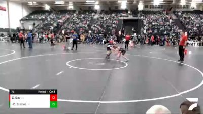 75 lbs Semifinal - Colton Brabec, Howells-Dodge Consolidated vs Camdyn Gay, GI Grapplers