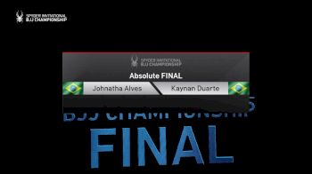 Johnatha Alves vs Kaynan Duarte Absolute Final Spyder BJJ Final