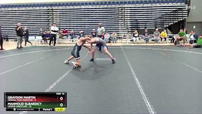 105 lbs Round 7 (10 Team) - Graydon Martin, Virginia Team Predator vs Mahmoud Elbardicy, Legend Wrestling