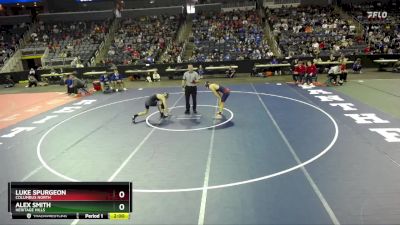 150 lbs Quarterfinal - Alex Smith, Heritage Hills vs Luke Spurgeon, Columbus North