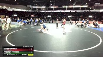 157 lbs Champ. Round 2 - Chase Warnick, Mercer Island vs Preston Mitchell, Glacier Peak