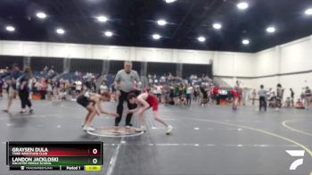 90 lbs Round 3 - Graysen Dula, Tribe Wrestling Club vs Landon Jackloski, Socastee Middle School