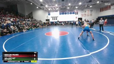 150 lbs Quarterfinal - William Alt, Kelly Walsh vs Waylon Milnes, Wheatland