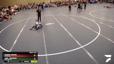 60-63 lbs Quarterfinal - Jaxon Adams, Minnesota vs Axel Hanson, Iron KoMets