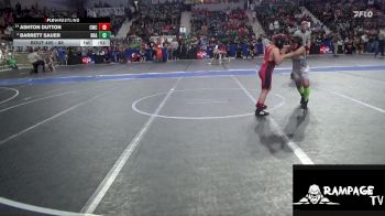 88 lbs Champ. Round 1 - Barrett Sauer, Brawlers vs Ashton Dutton, Con-Kids Wrestling Club