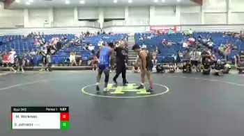 198 lbs Cons. Round 4 - Miles Workman, Blackman Wrestling vs Gregory Johnson, Warren Wrestling Academy