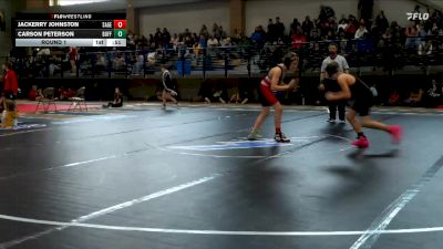 114-122 lbs Round 1 - Carson Peterson, Clear Creek vs Jackerry Johnston, Sage Valley