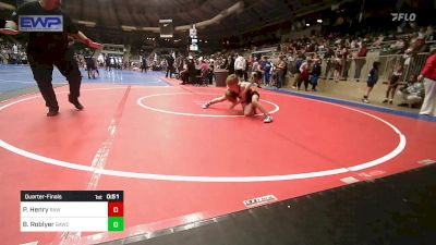 67 lbs Quarterfinal - Parker Henry, Raw Wrestling Club vs Brennon Roblyer, Broken Arrow Wrestling Club