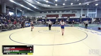 100 lbs Quarterfinal - Aubrey Lamb, Fairport-5 vs Gabrielle Severin, Bethpage-8