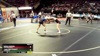 115 Class 1 lbs Champ. Round 1 - Carlynn Mynatt, Marshfield vs Nova Porter, Southern Boone