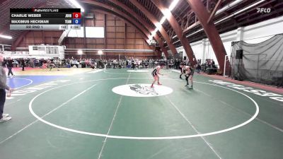 138B lbs Rr Rnd 1 - Charlie Weber, Journeymen vs Maximus Heckman, Team X