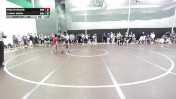 115 lbs Champ. Round 1 - A`shay White, Team Central Wrestling Club vs Evelyn Gamas, Putnam City Freestyle Wrestlin