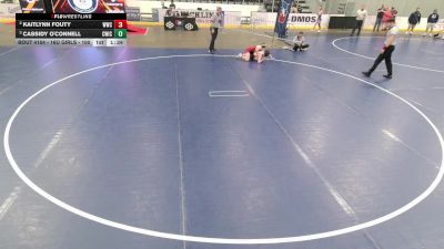 16U Girls - 100 lbs Semis - Cassidy O'Connell, CrassTrained: Weigh In Club vs Kaitlynn Fouty, Whiteland Wrestling Club