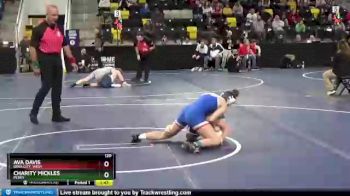 120 lbs Champ. Round 1 - Ava Davis, Iowa City, West vs Charity Mickles, Perry