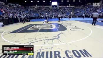 5A - 120 lbs Quarterfinal - Evan Vielhauer, Basehor-Linwood vs Jaxson Newcomb, Andover Central